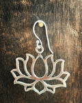 Boucles d'oreilles Lotus argent
