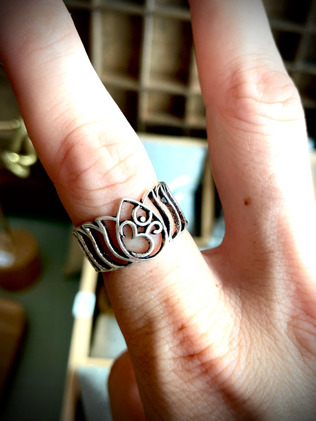 Bague argent, OM