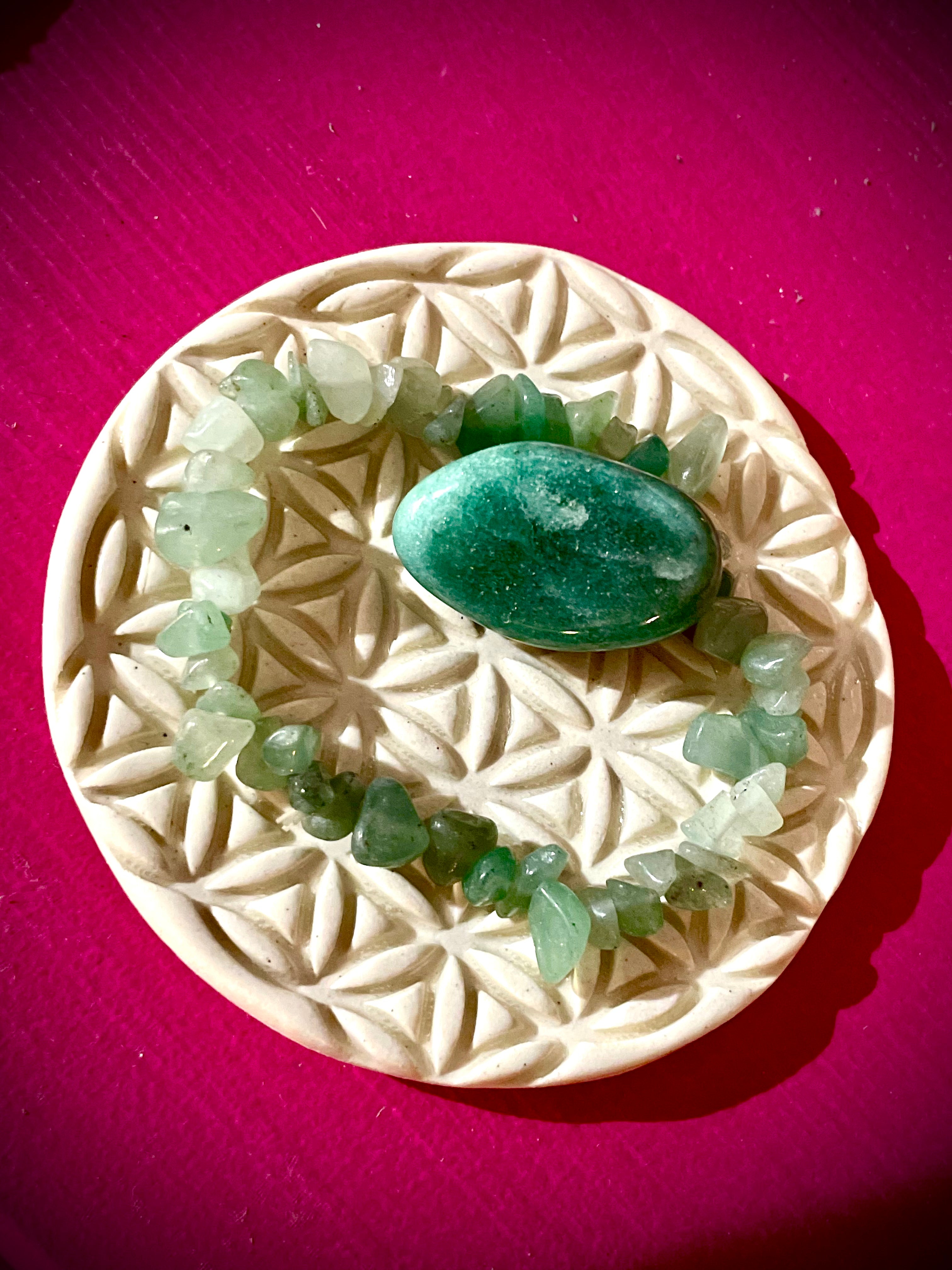 Bracelet en chips de pierres Aventurine