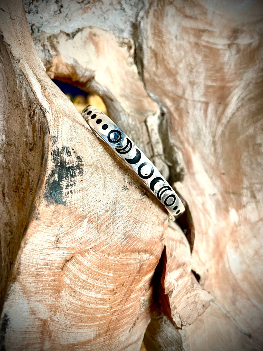 Bracelet argent... Phases de la Lune