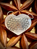 Boucles d'oreilles argent, fleur de vie
