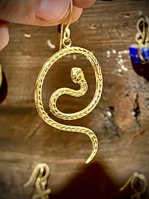 Boucles d'oreilles "Serpent" Kundalini