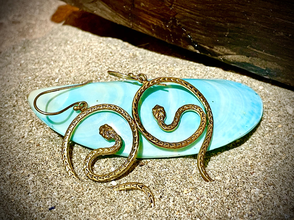 Boucles d'oreilles "Serpent" Kundalini