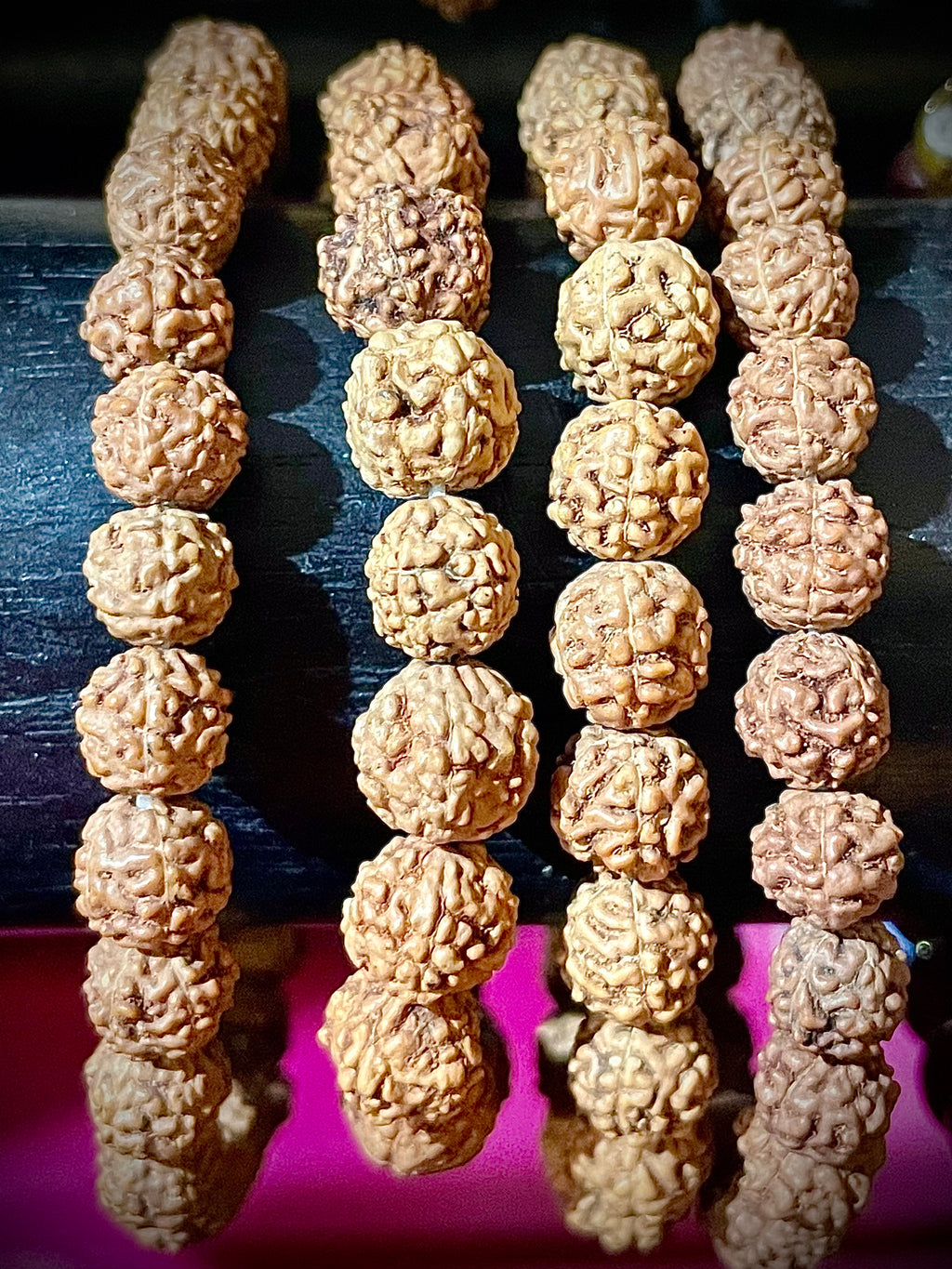Bracelet graines de Rudraksha