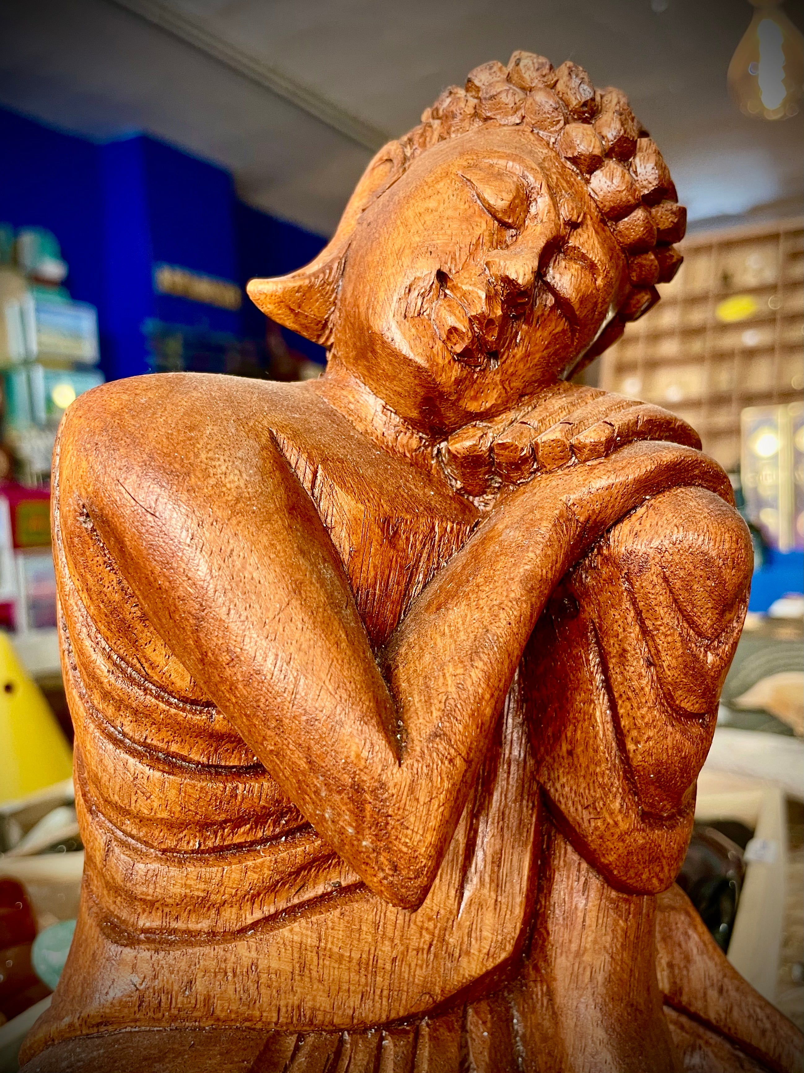Bouddha Relax, bois naturel