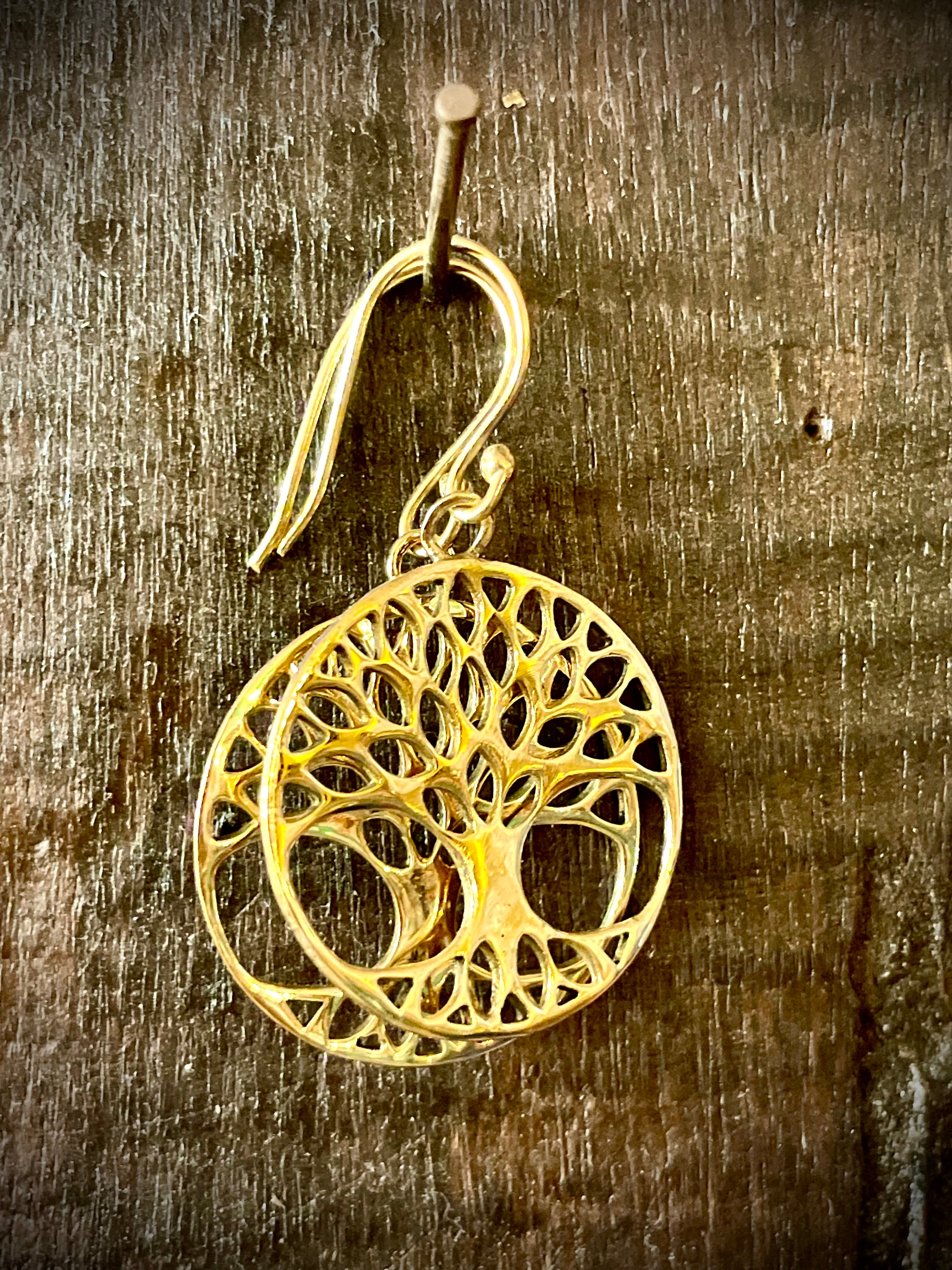 Boucles d'oreilles fines Arbre de vie