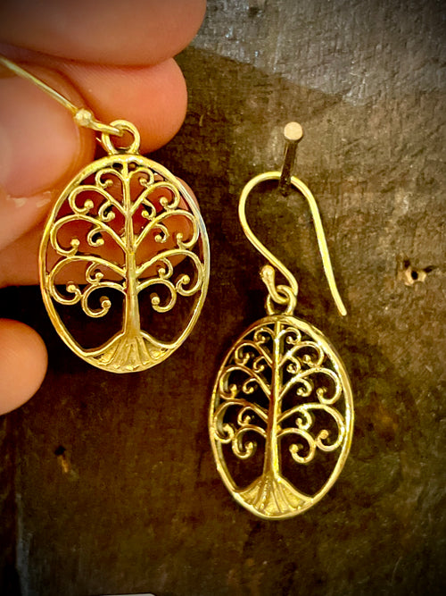 Boubles d'oreilles fines Arbre de vie